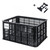 Basil Crate L 19.7x14x10.6" Black MIK Mount