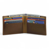 bifold leather wallet toffee