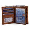 Double High Extra Page Bifold Wallet - Tan