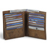 Hipster Wallet Brown Credit Card Holder