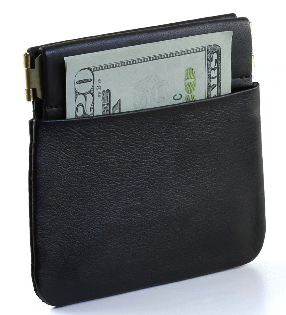 Ctm Men's Leather Key Case Coin Pouch Wallet, Black : Target