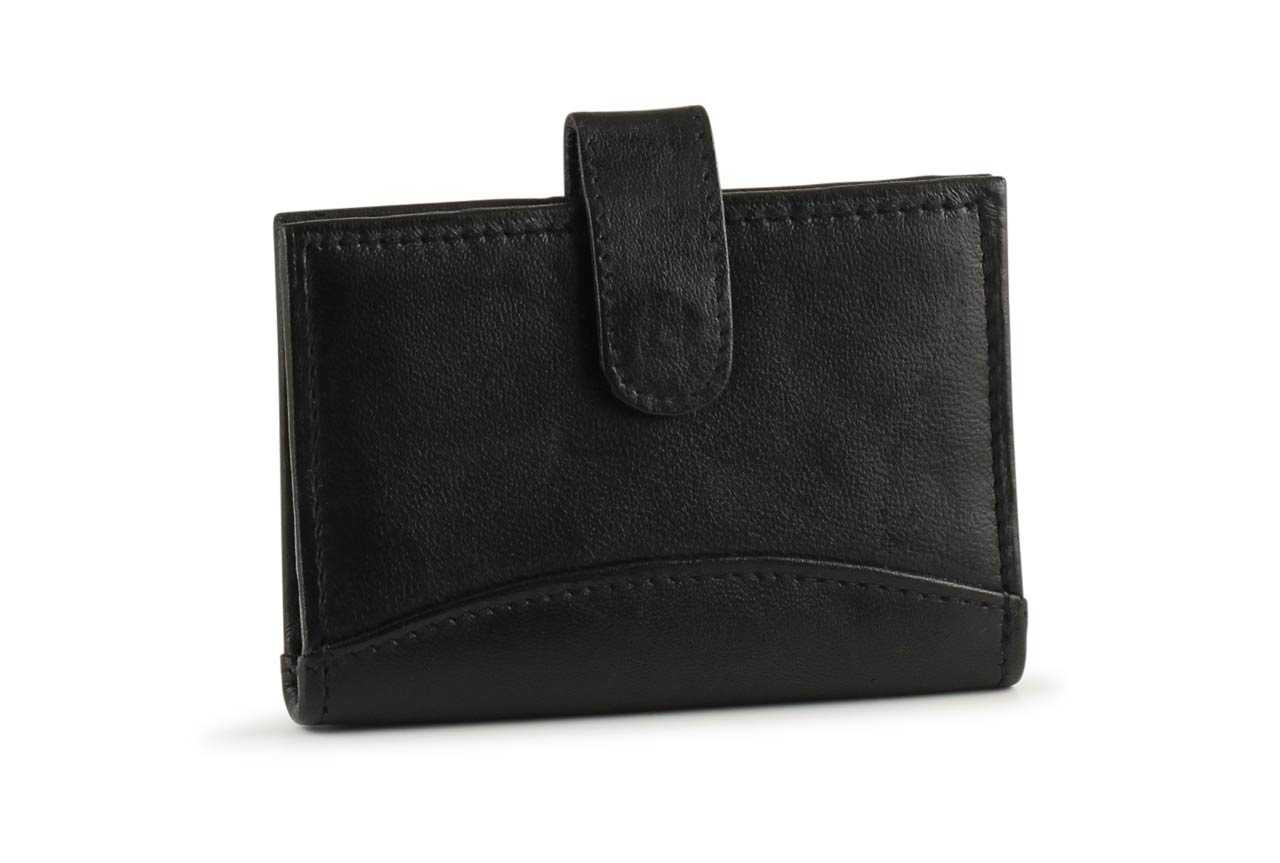 Credit Card Holder with Snap Closure - Compact Size