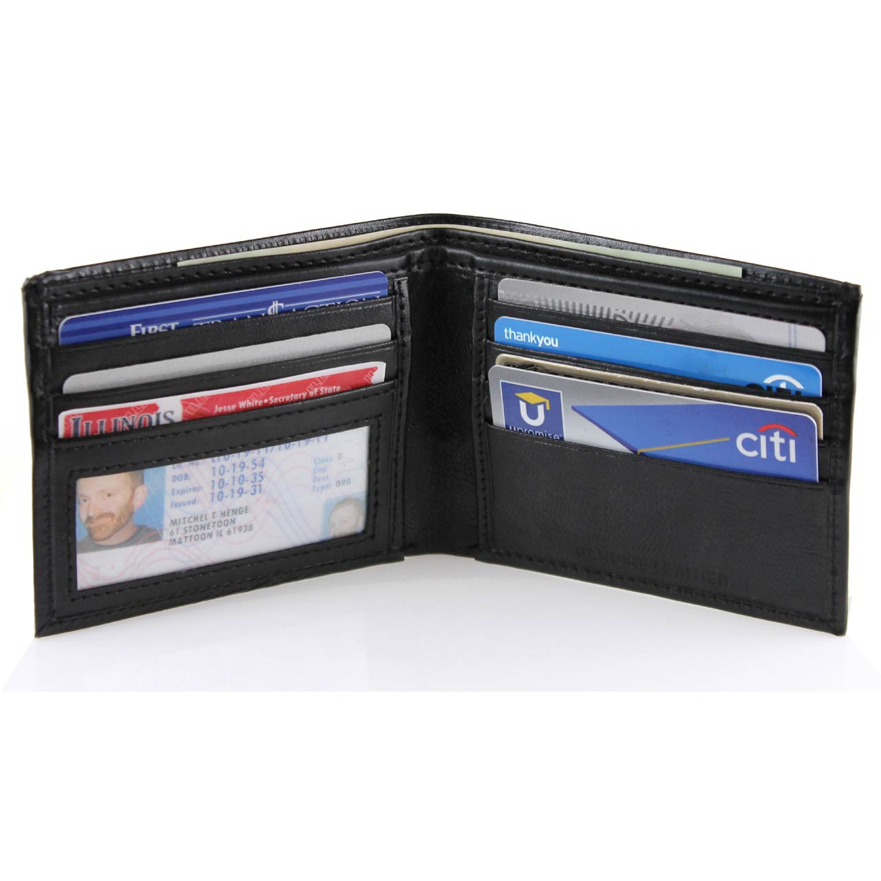 PU CLUTCH BAG Men Slim Wallet Photo Card Holder Pocket Purse Men $6.31 -  PicClick AU