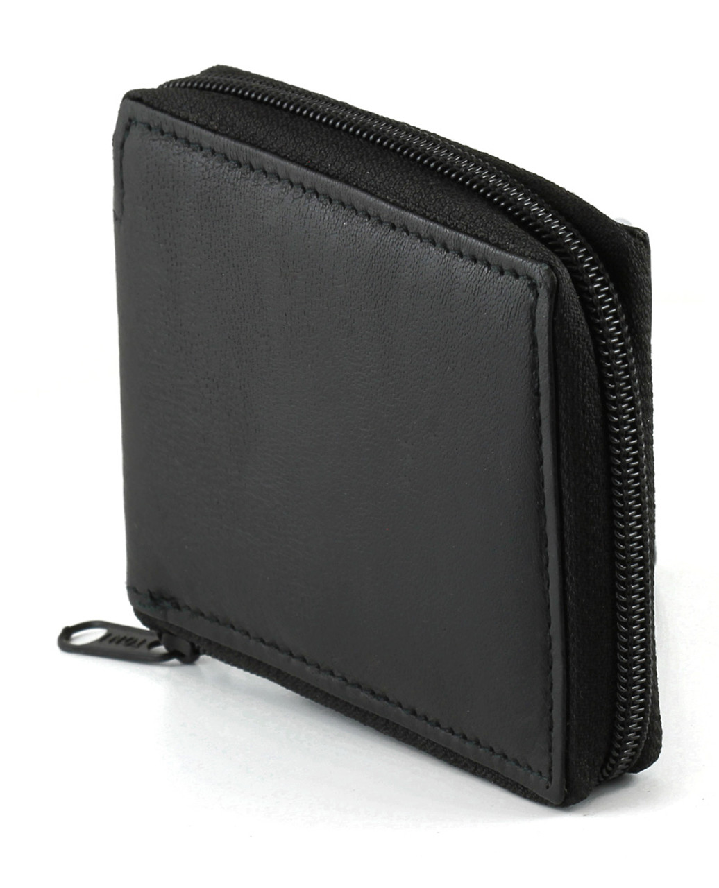 Men's Wallet with Zipper and 12 Card Slots
