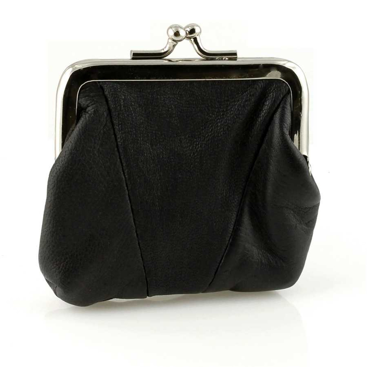 Eel Skin Kiss Lock Change Purse 3.5 | WalletGear