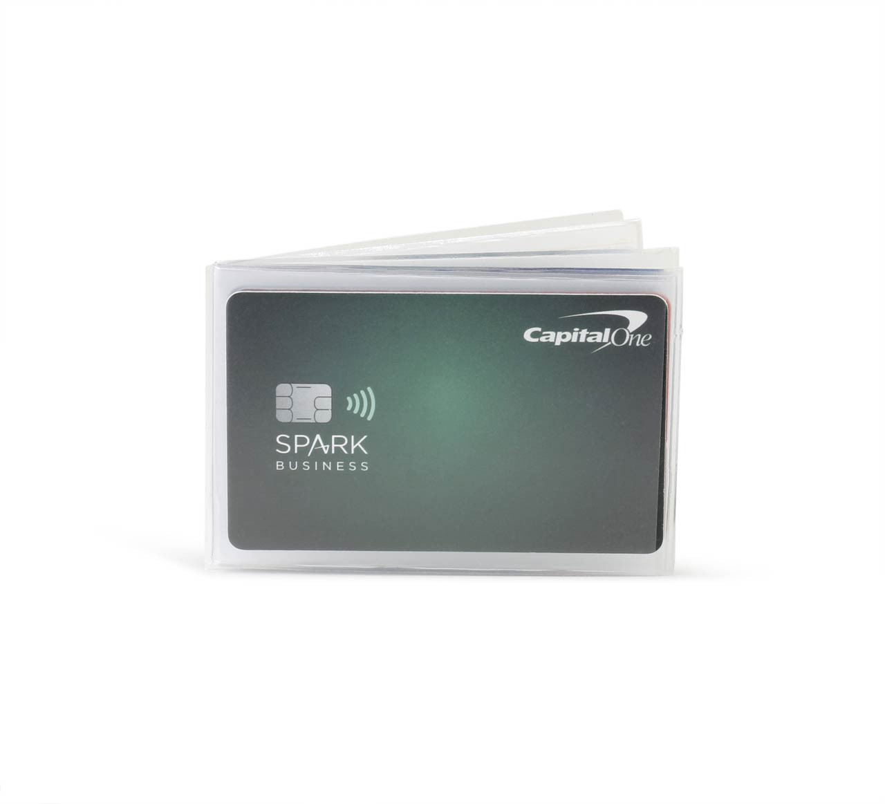 Marshal 2-Pack Clear Vinyl Wallet Set - Bifold & Trifold Insert Card Holders, 6 Pages Each, Credit Card & Photo Slots