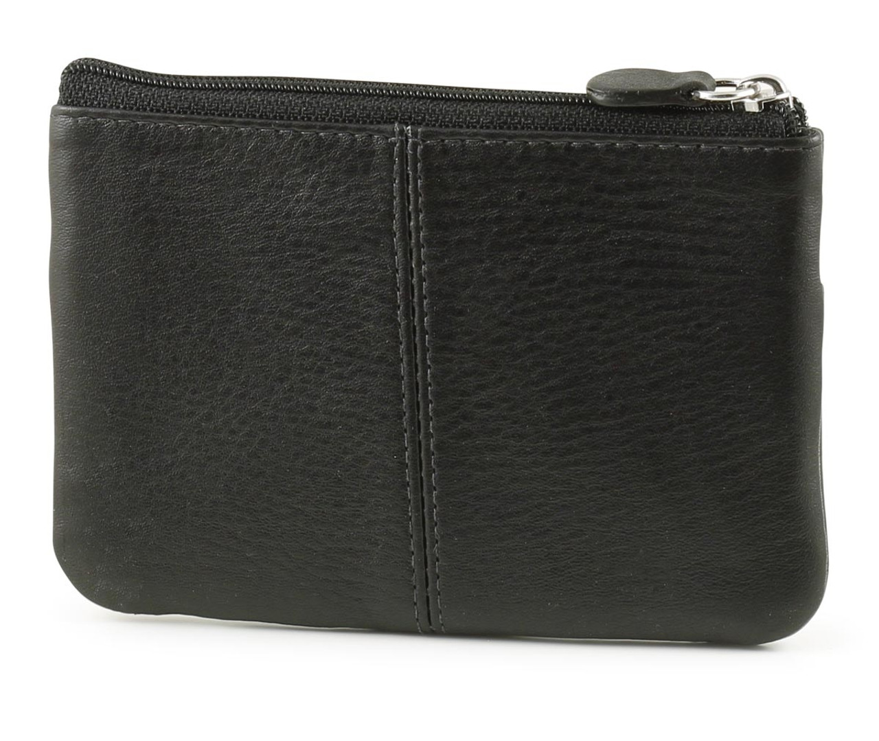 Zippered Coin Pouch with Key Ring