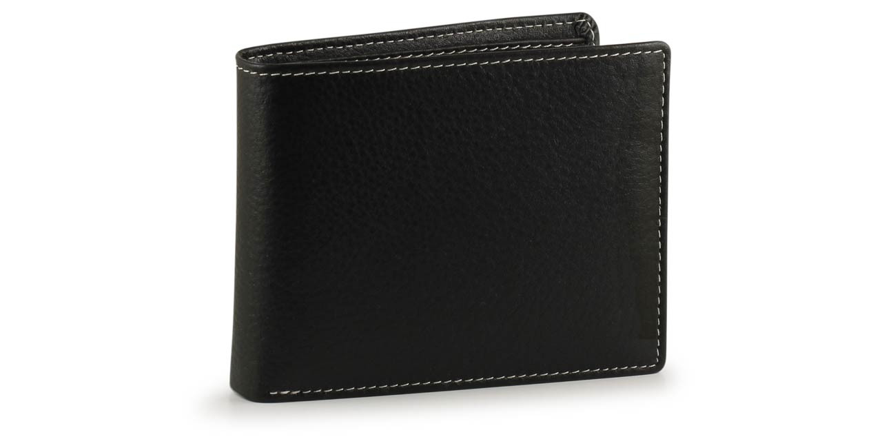 RFID Bifold Flip Out Card & ID with Coin Pocket Wallet