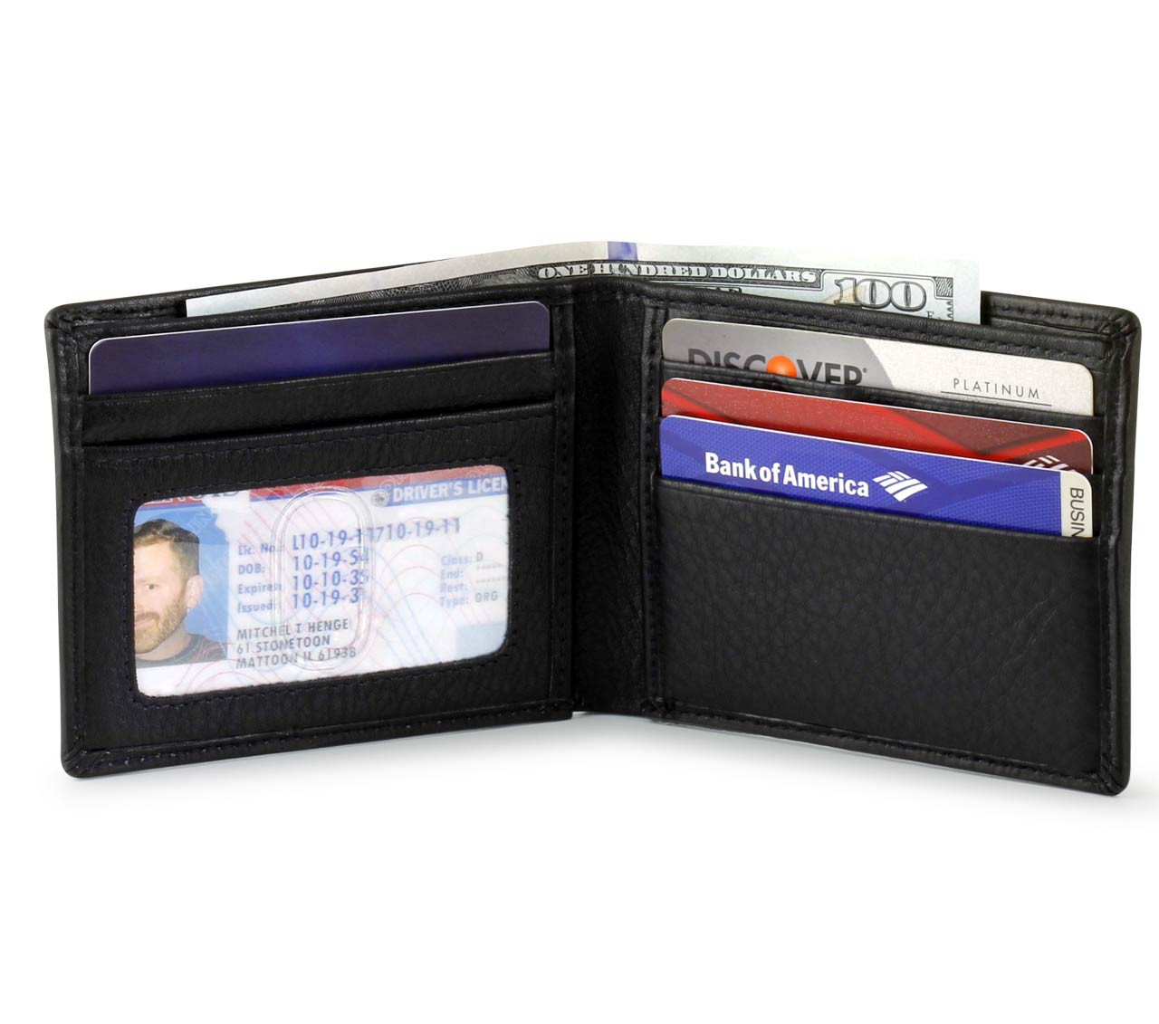 RFID Men's Wallet Bifold with ID