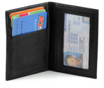 Slim Leather Card Case with ID Window