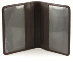 Double ID and Credit Card Holder - Brown