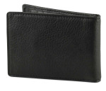 Mens Wallet with Money Clip Inside Back - Black