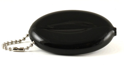 Women's Leather Squeeze Coin Purse - Black - The Vermont Country Store