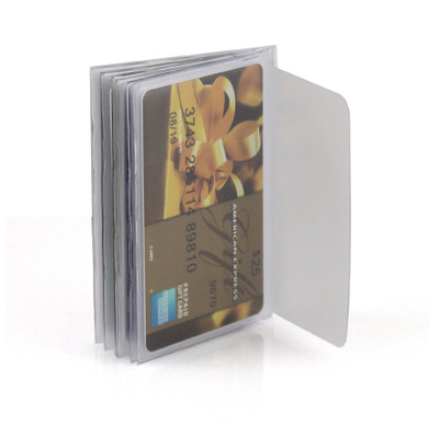 Trifold 8 Page Accordion Plastic Wallet Inserts