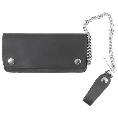Wallets with chain. Biker, trifold skull & more. Safely secure your wallet.
