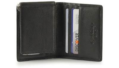 Black Cutlass Money Clip Cardholder Wallet