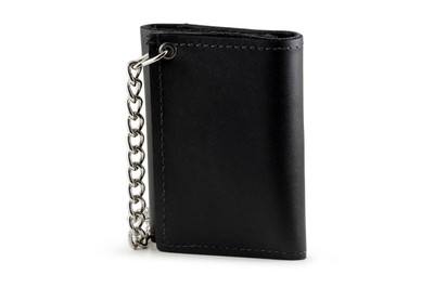 Wallets with chain. Biker, trifold skull & more. Safely secure your wallet.