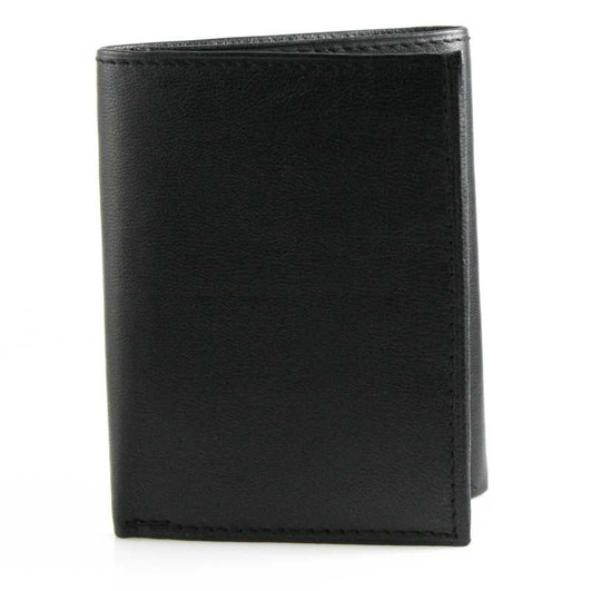 Trifold Wallet with Left Side Flip Up ID - Front