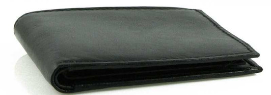 Mens Bifold Wallet with Center Flap