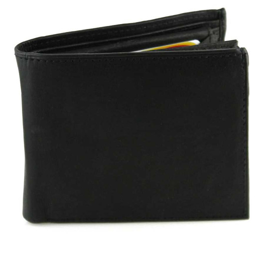 Deluxe Bifold Coin Wallet Black