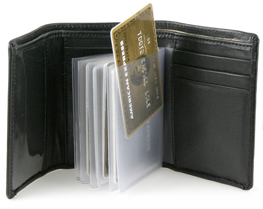 Trifold 6 Page Top Loading Wallet Insert