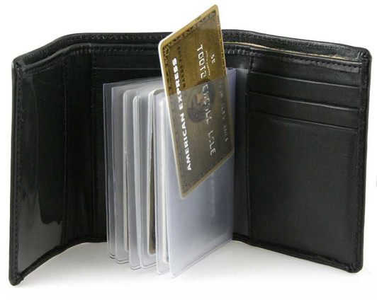 Trifold 6 Page Top Loading Wallet Insert