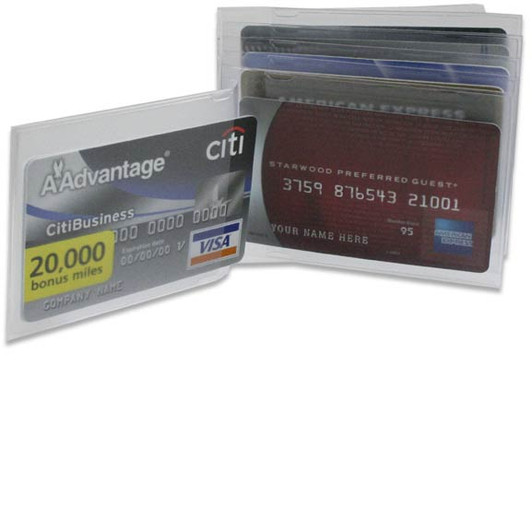 Wallet Inserts for Credit Cards open