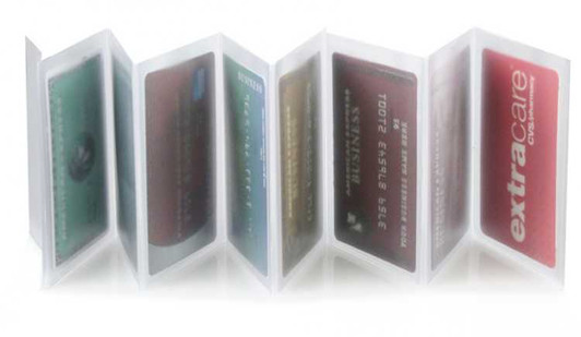 Trifold 8 Page Accordion Plastic Wallet Inserts