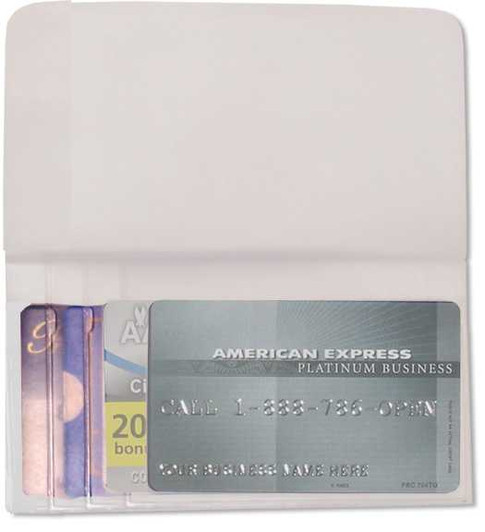 plastic wallet inserts tab