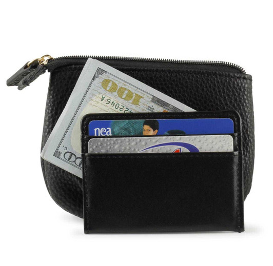 Buxton Pleated Coin Purse with Card Case