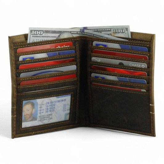 RFID Stitched Artisan Hipster Wallet