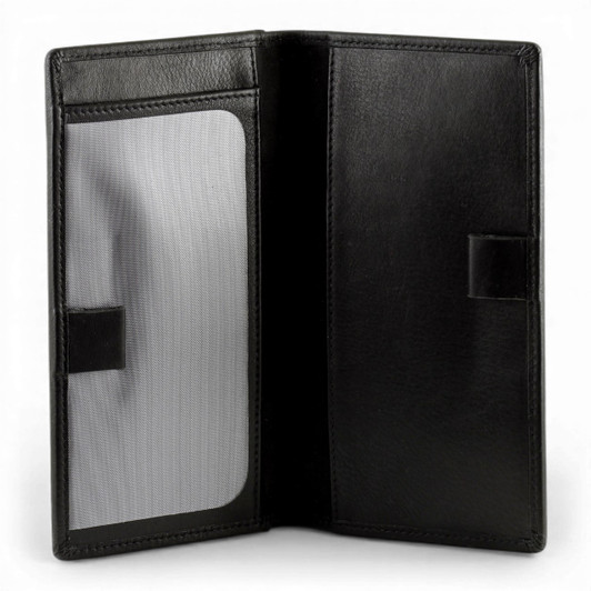 Leather Checkbook Wallet