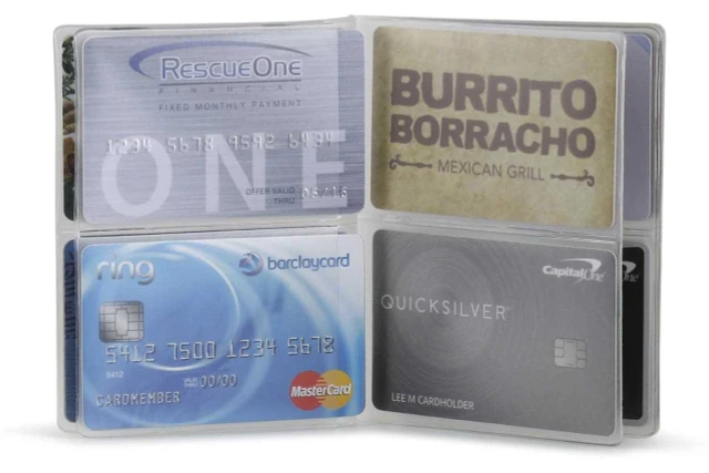 Wallet Inserts - Plastic Credit Cards Holders Windows