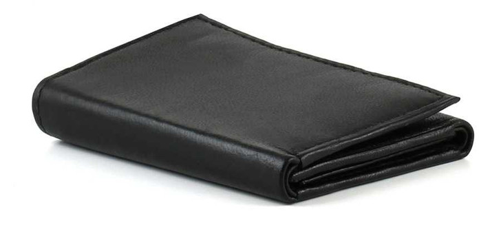 Trifold Leather Wallet with Flip Out ID