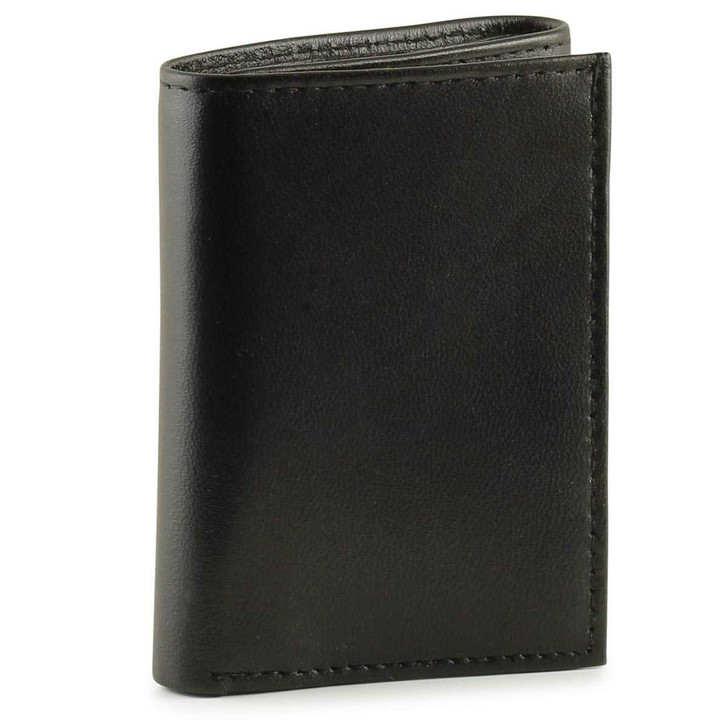 Mens Trifold Wallets - Black