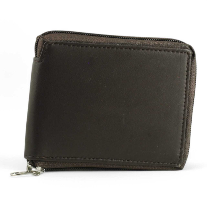 Zip Around Wallet - Brown