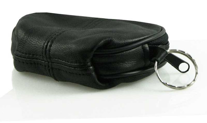 Change Purse with Key Ring on Side - Black