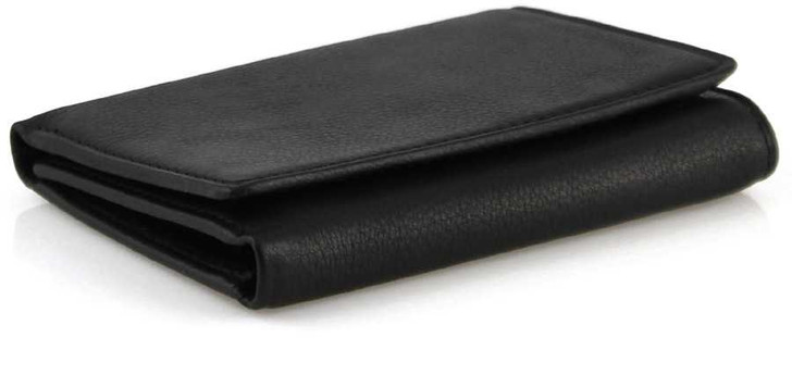 Tri Fold Wallet for Men - Black