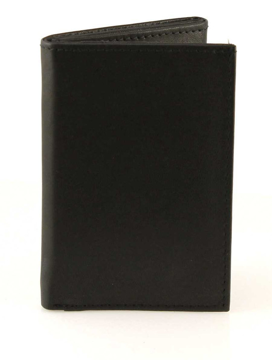 Ultra Slim Trifold Wallet  Front Black
