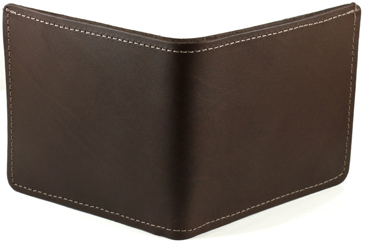 Men's Bifold Credit Card Wallet - Brown Back