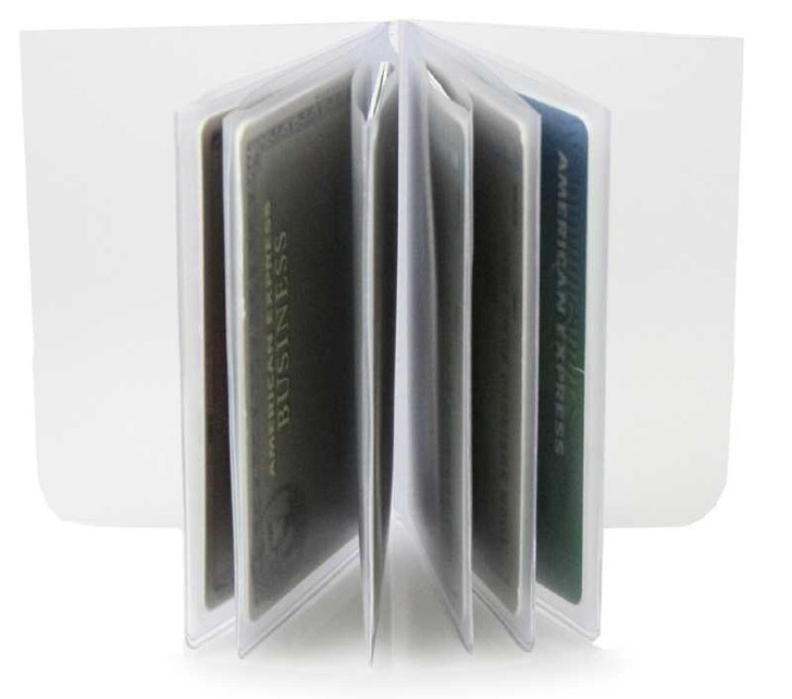 Trifold 6 Page Top Loading Wallet Insert