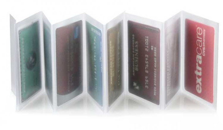 Trifold 8 Page Accordion Plastic Wallet Inserts