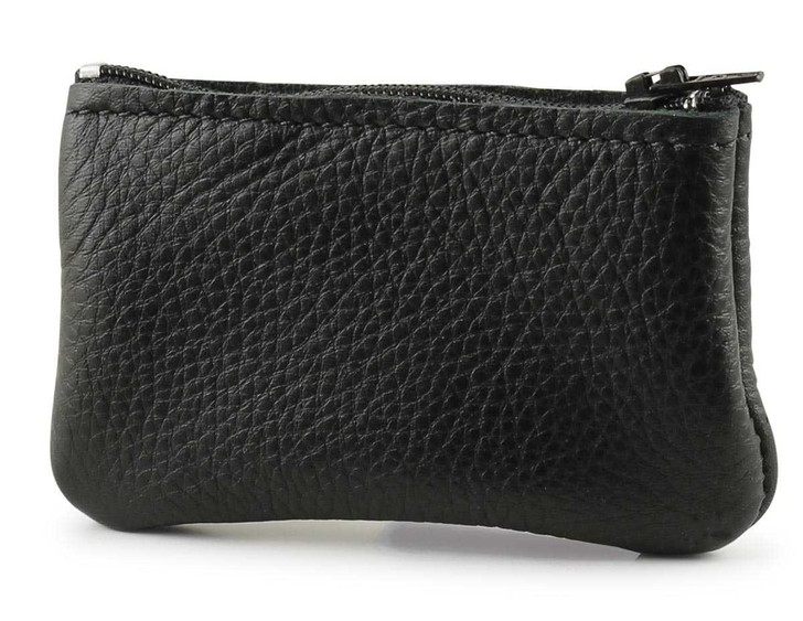 Small Leather Pouch- Black