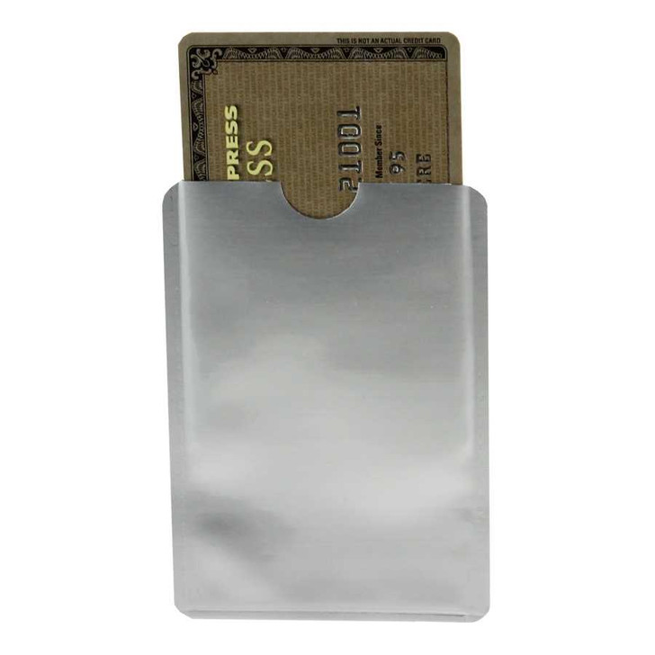 RFID Credit Card Sleeve - Silver