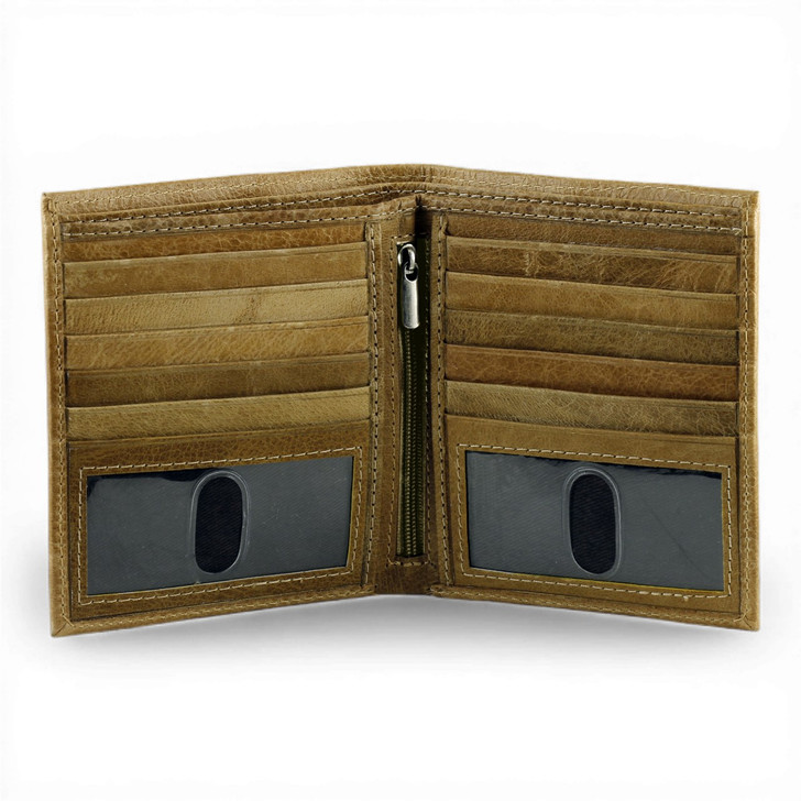 leather hispter wallet tan