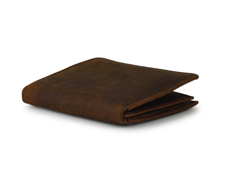 Brown Hipster Leather Wallet Profile