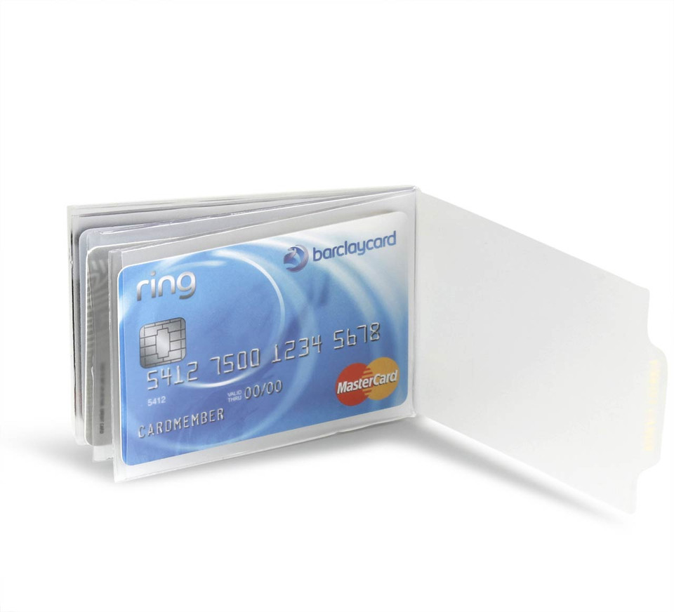 Wallet Inserts - Plastic Credit Cards Holders Windows