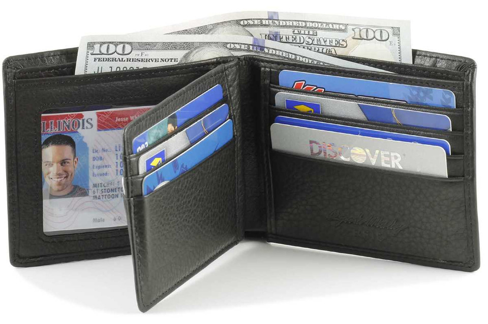RFID Wallet with Extra Capacity Billfolds