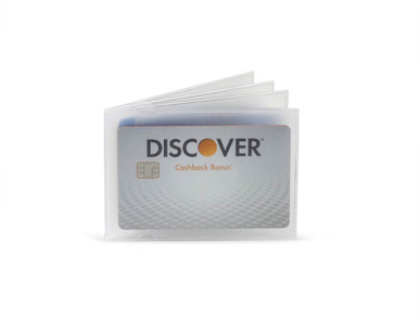Wallet Insert 4 Page Plastic Window Card Holder
