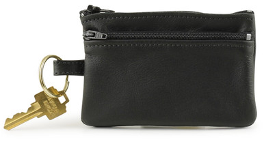 折りたたみ財布 JILLSTUART KEY Black Key Charm Leather Card Wallet Hardy Zipper Coin & Keychain Wallet